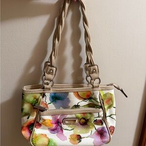 Floral Koltov Women's Bag‎ with Beige Accents